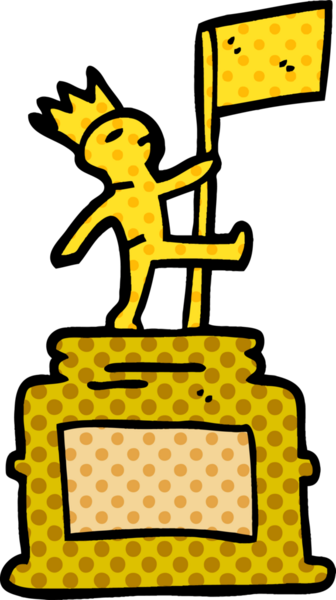 bir insan tarafından çizilmiş karikatür heykeli