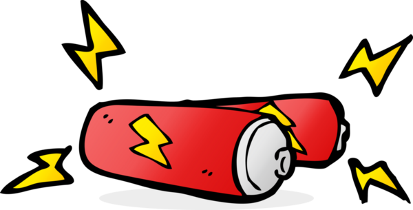 Bir insan tarafından çizilmiş karikatür pilleri.