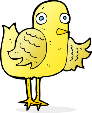 bir insan tarafından çizilmiş kuş kanadı.