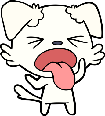 Bir insan tarafından çizilmiş iğrenç bir çizgi film.