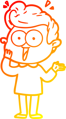 İnsan tarafından çizilmiş bir çizgi film karakteri.