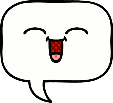 bir insan tarafından çizilmiş bir konuşma baloncuğunun çizgi roman tarzı