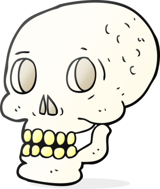 Bir insan tarafından çizilmiş cadılar bayramı karikatürü.