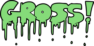 Bir insan tarafından çizilmiş iğrenç çizgi film sembolü.