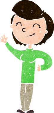 Bir insan tarafından çizilmiş el çizimi karikatür