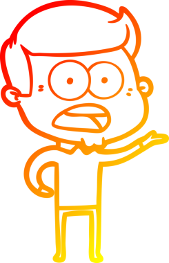 İnsan tarafından çizilmiş bir çizgi film karakteri.