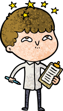 çizgi film bir insan tarafından çizilmiş hayret verici çocuk.