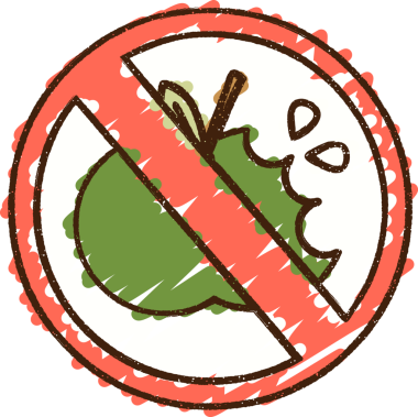 Bir insan tarafından çizilmiş Meyve Yasağı Tebeşiri