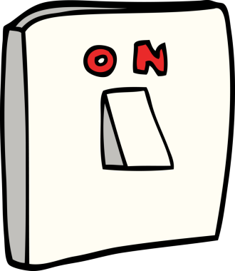 Bir insan tarafından çizilmiş çizgi film karalaması.