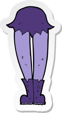 Bir insan tarafından çizilmiş vampir bacaklarının çıkartması.