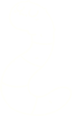 Bir insan tarafından çizilmiş solucan tebeşiri