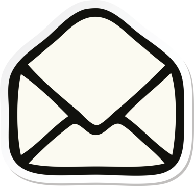 Bir insan tarafından çizilmiş şirin bir karikatür kağıdının etiketi.