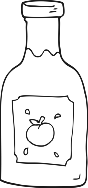 Bir insan tarafından çizilmiş siyah beyaz ketçap.