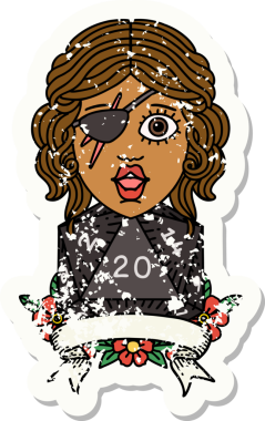 Retro Dövme Tarzı Bir insan tarafından çizilmiş 20 zarlı düzenbaz insan