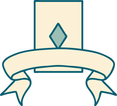 Bir insan tarafından çizilmiş karo aslı geleneksel dövme.