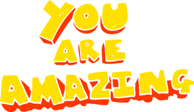 Senin düz renkli resmin bir insan tarafından çizilmiş harika bir metin.