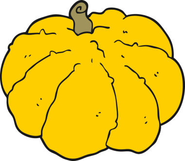 Bir insan tarafından çizilmiş çizgi film kabağı.