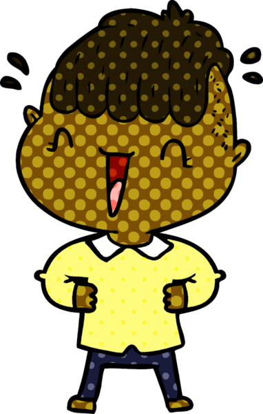 Bir insan tarafından çizilmiş mutlu çocuk.