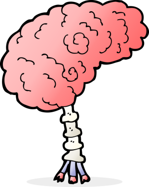 bir insan tarafından çizilmiş çizgi film beyni