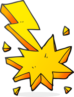 Bir insan tarafından çizilmiş serbest çizim karikatür aydınlatma sembolü