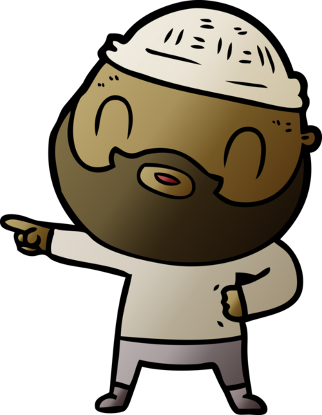 Bir insan tarafından çizilmiş sakallı bir adam.