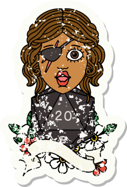 Retro Dövme Tarzı Bir insan tarafından çizilmiş 20 zarlı düzenbaz insan