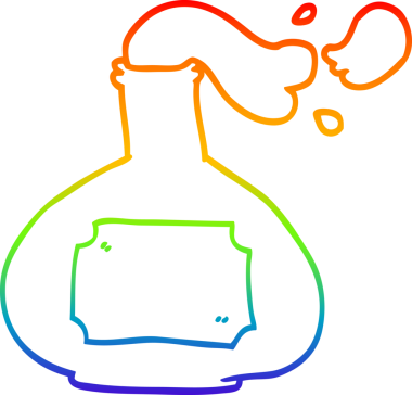 Bir insan tarafından çizilmiş sigara içme iksiri çizgi çizimi