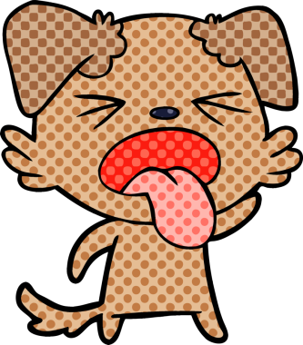 Bir insan tarafından çizilmiş iğrenç bir çizgi film.