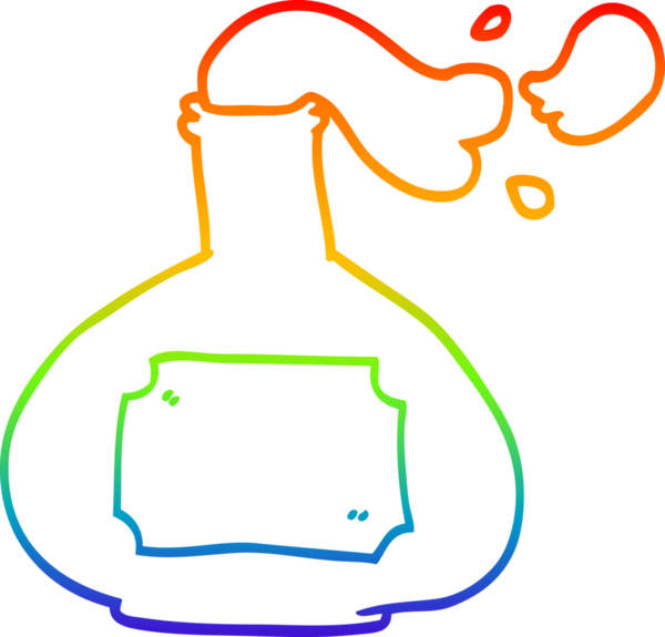 Bir insan tarafından çizilmiş sigara içme iksiri çizgi çizimi