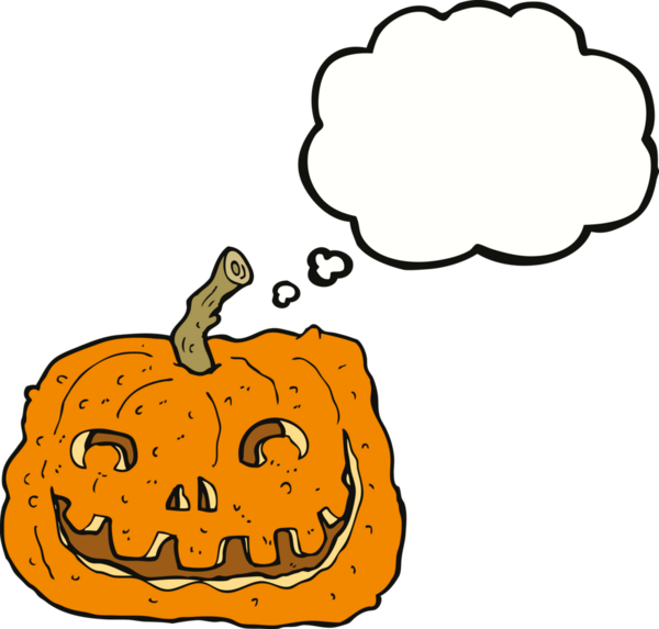 Bir insan tarafından çizilmiş balkabağı.