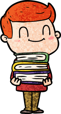 Bir insan tarafından çizilmiş çizgi film dostu bir adam.