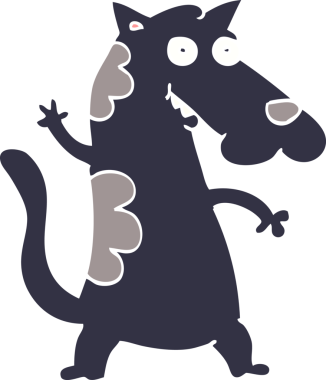 Bir insan tarafından çizilmiş karalama köpeği.