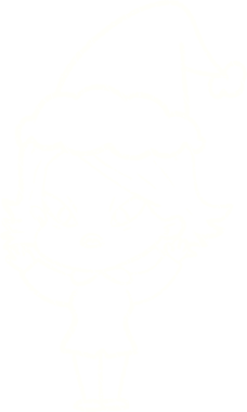 Bir insan tarafından çizilen Noel Kadın Tebeşiri