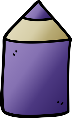 Bir insan tarafından çizilmiş karalama renkli kalem.