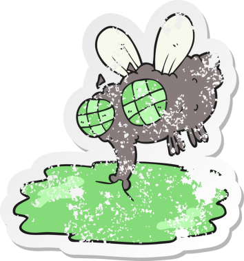 Bir insan tarafından çizilmiş iğrenç bir karikatürün gerilimli yapıştırması.