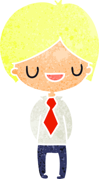 Bir insan tarafından çizilmiş bir kawaii 'nin eski çizgi film çizimi.