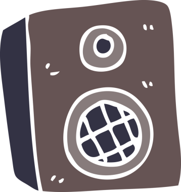 Bir insan tarafından çizilmiş karalama hoparlörü.