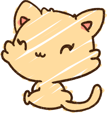 Bir insan tarafından çizilen Kedi Tebeşiri