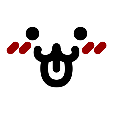Bir insan tarafından çizilmiş sevimli hayvan suratı.