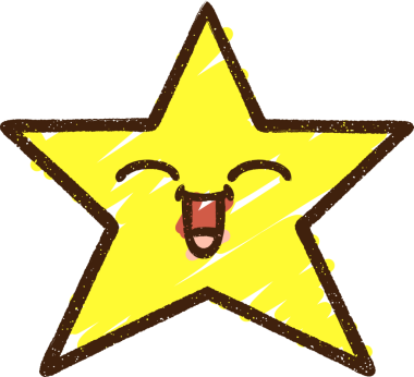 Bir insan tarafından çizilen Yıldız Tebeşiri