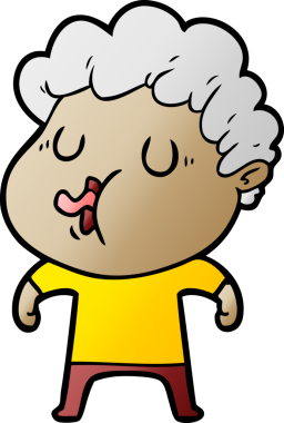 Bir insan tarafından çizilmiş çizgi film şarkıcısı.