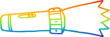 gökkuşağı gradyan çizgisi bir insan tarafından çizilmiş yanan meşale karikatürü