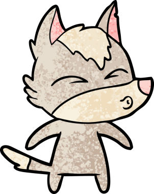 Bir insan tarafından çizilmiş bir kurt düdüğü.