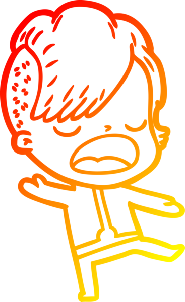 Bir insan tarafından çizilmiş, uzay giysili havalı bir hipster kız çizgi çizimi.