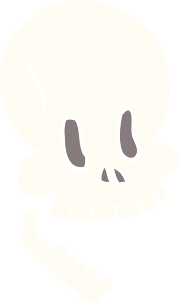 Bir insan tarafından çizilmiş cadılar bayramı kafatası karalaması.