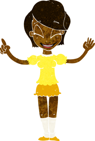 Bir insan tarafından çizilmiş güzel bir kız.