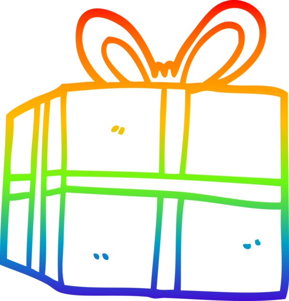 gökkuşağı gradyan çizimi bir insan tarafından çizilmiş bir çizgi film