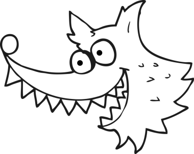 Bir insan tarafından çizilmiş siyah beyaz çizgi film.