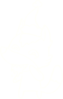 Bir insan tarafından çizilen Noel Kurdu Tebeşiri