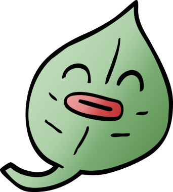 Bir insan tarafından çizilmiş karalama yaprağı.